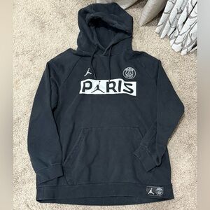Jordan Men's Black Hoodie Paris Logo XL